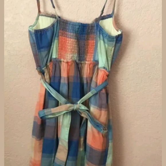 Hollister Multicolor Pastel Plaid Mini Dress - Picture 3 of 3